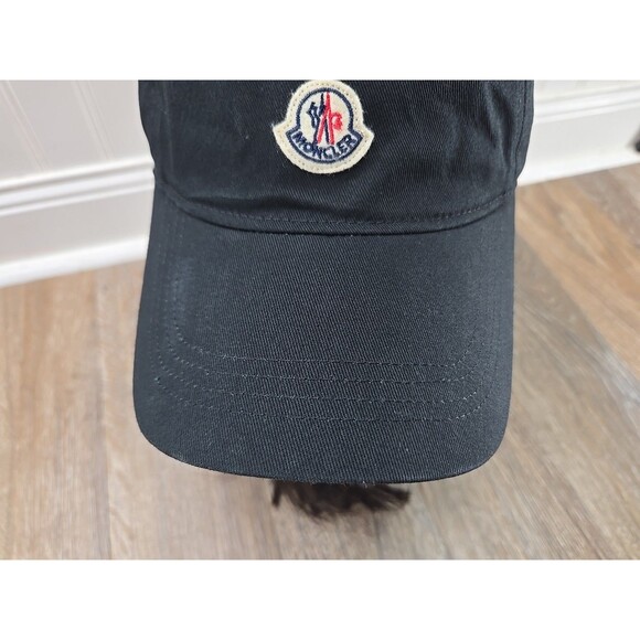 Authentic Moncler Black Berretto Baseball Cap Strapback Hat NFC Verified - Picture 4 of 12